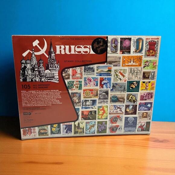 Russia Stamp Collection 105 Different Vintage Starter Stamp Display Packet Gift - Picture 1 of 3